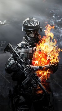 Battlefield 3 Skulls Fire