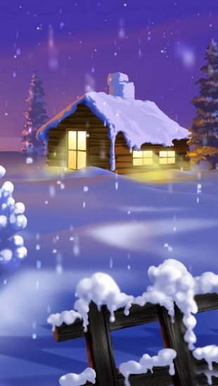 Classic Winter Scene Painting