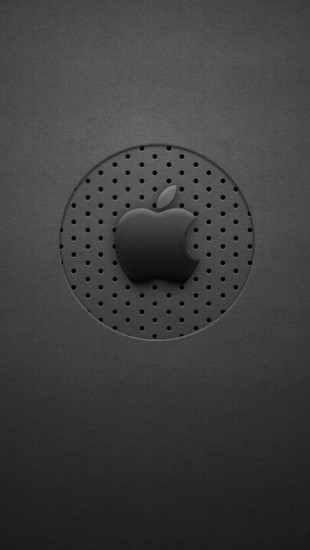 Black Dots Apple Logo