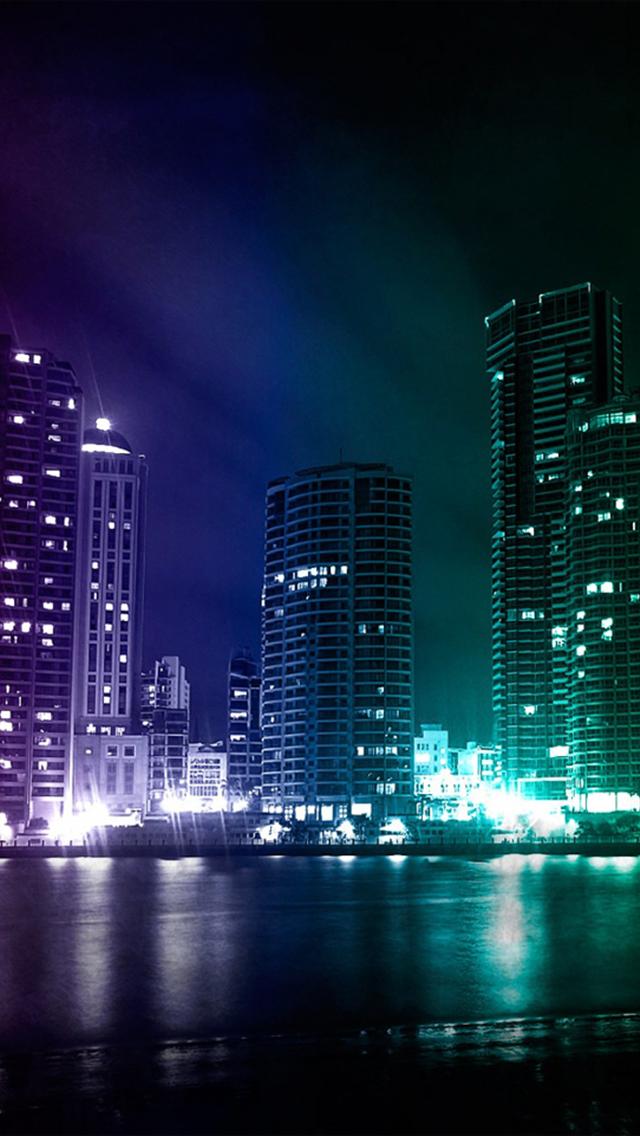 city lights iphone wallpaper