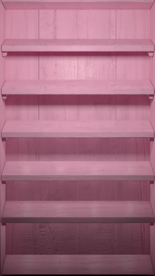 Pink Wood Shelves