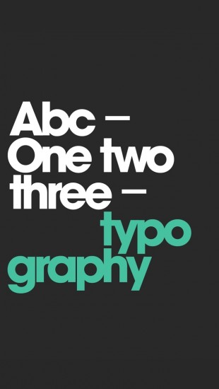 ABC 123 Typography