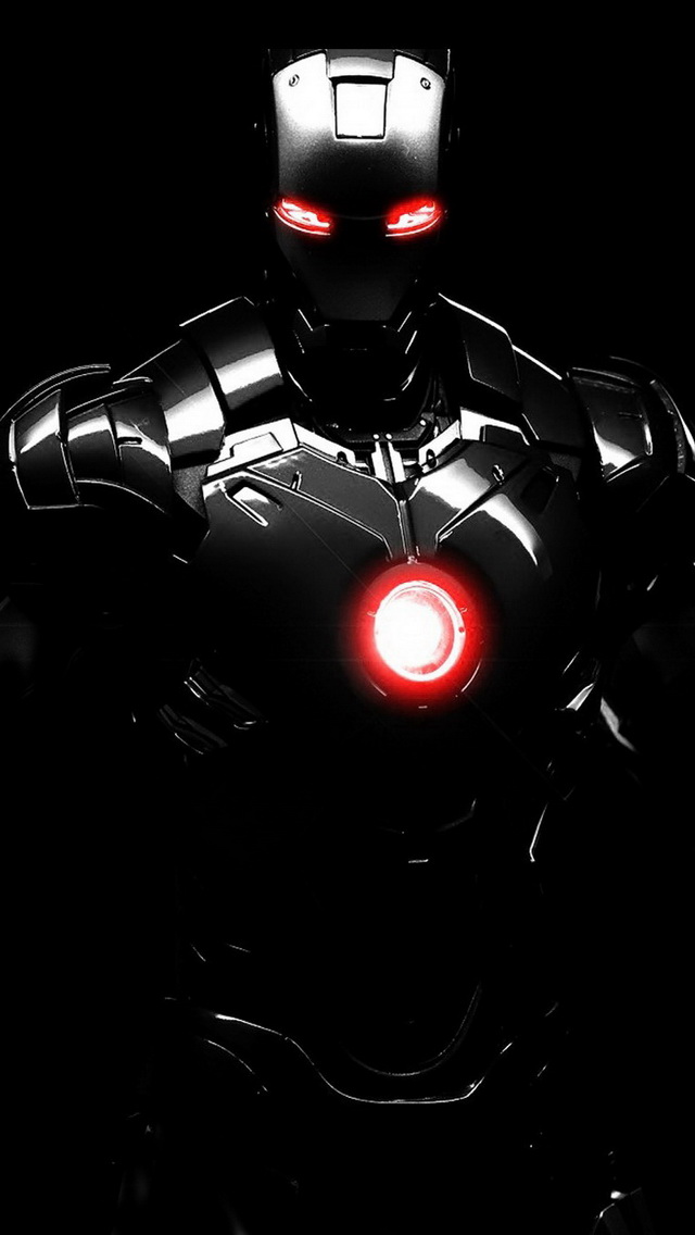 The iPhone Wallpapers » Black Iron Man