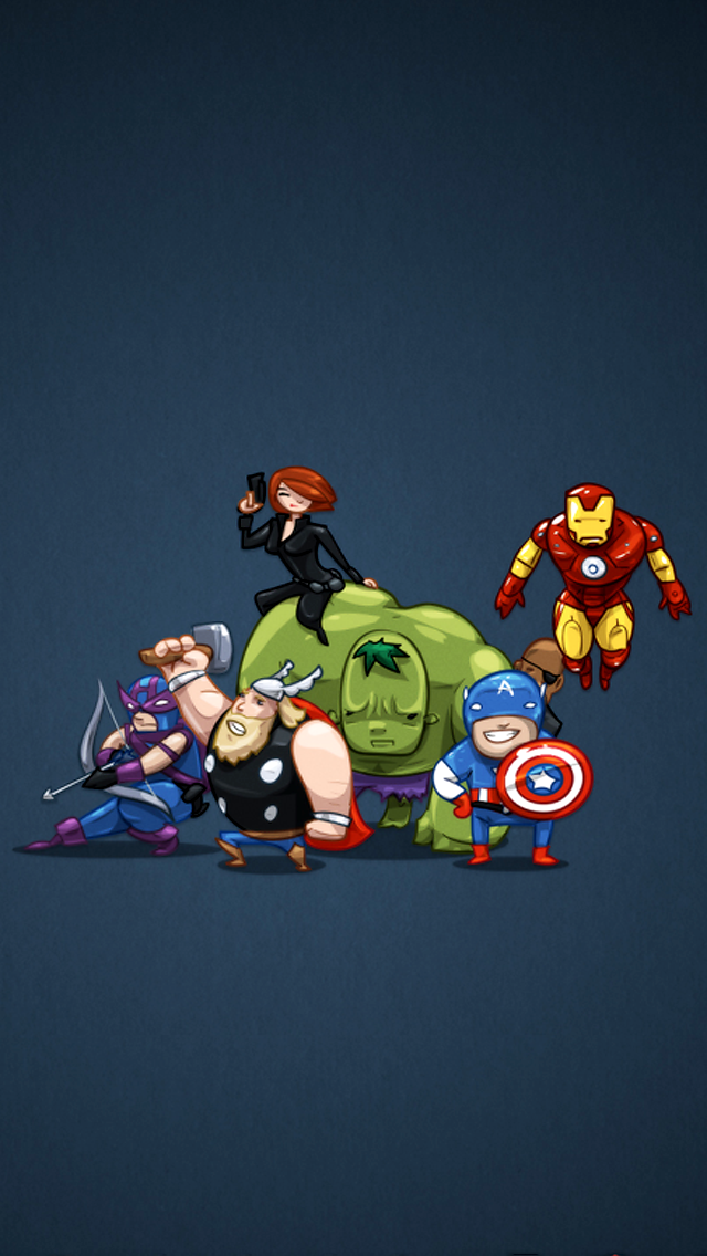 The iPhone Wallpapers » Funny Avengers