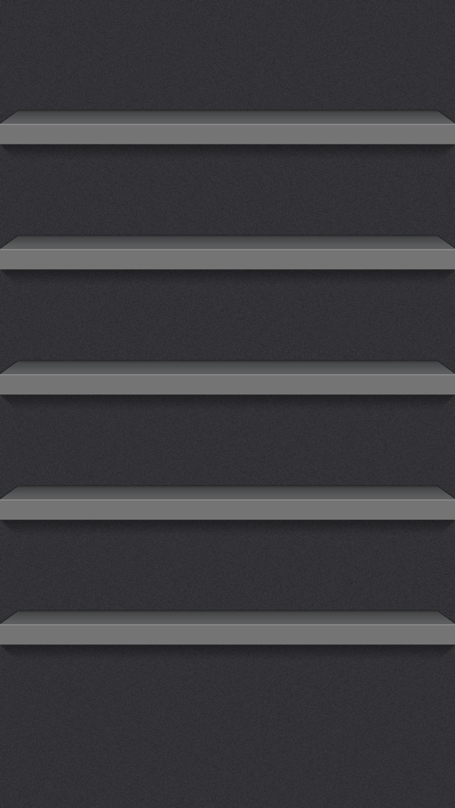iPhone 5 iOS7 Dark Shelf - The iPhone Wallpapers