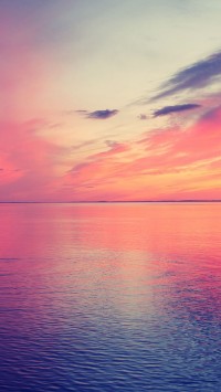 Beautiful Sea Horizon Sunset
