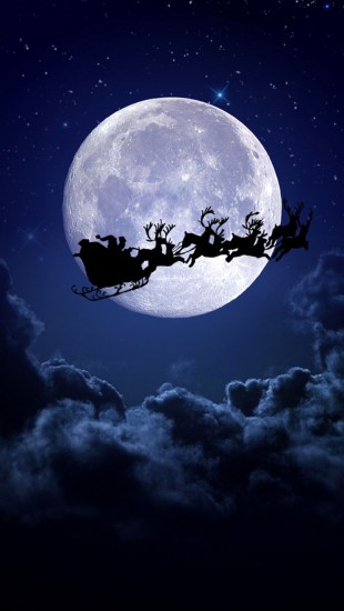 Christmas Night Moon