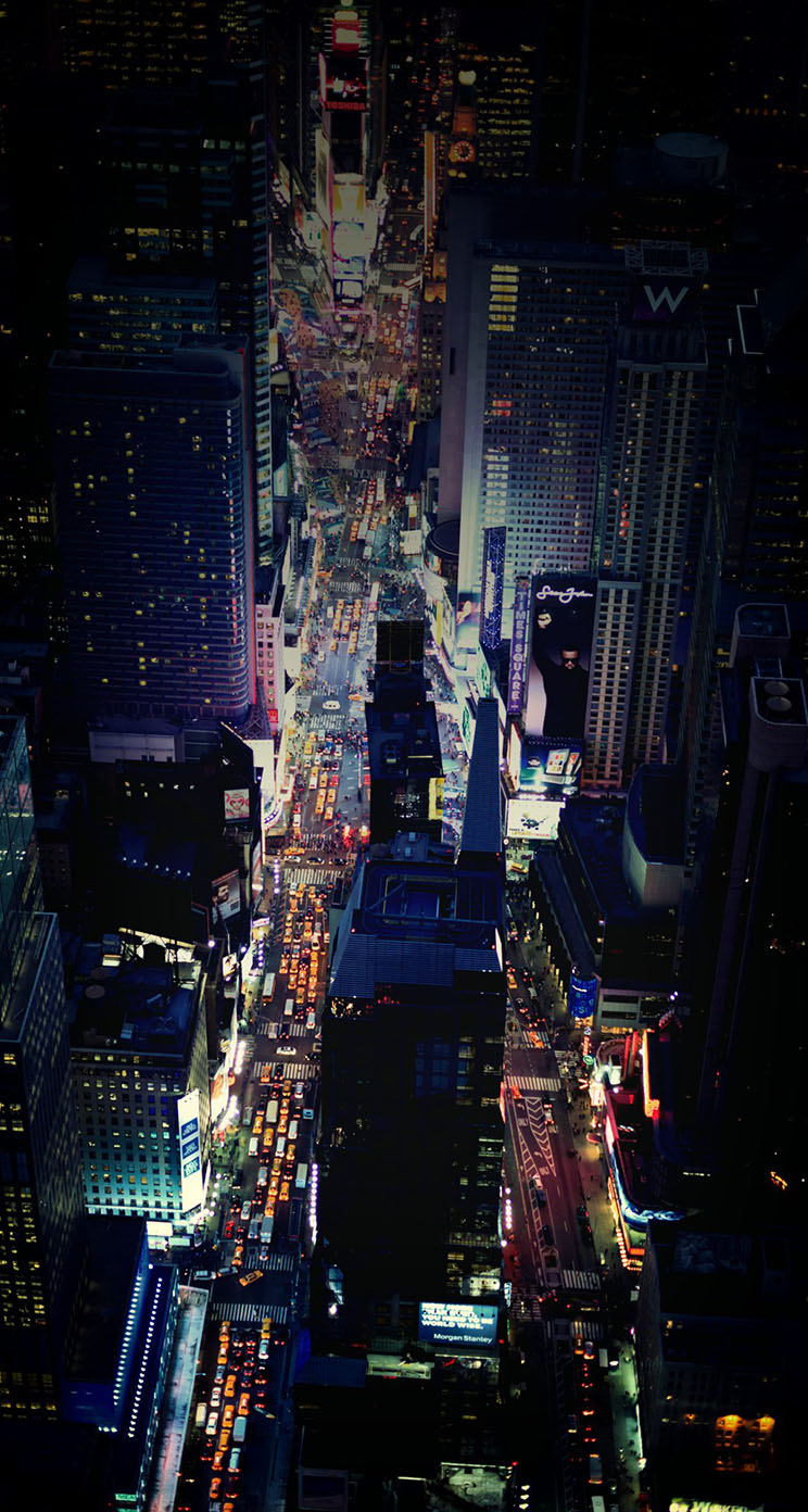The iPhone Wallpapers » Times Square Night