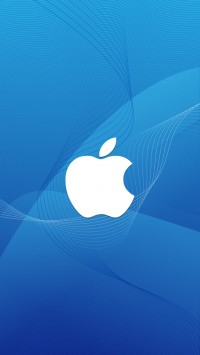 Apple Logo In Wave