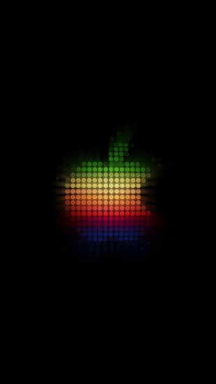 Colorful Dots Apple Logo