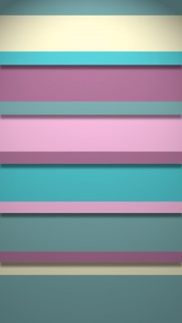 Pink And Blue Stripy Shelves