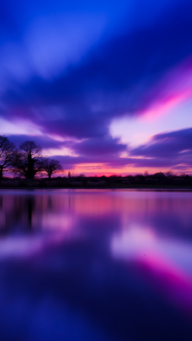 Purple Sunset - The iPhone Wallpapers