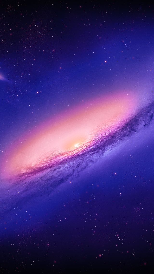 Andromeda Galaxy Purple - The iPhone Wallpapers
