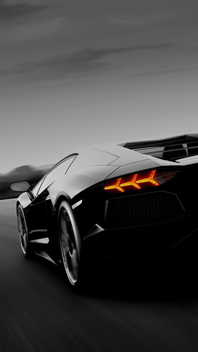 Lamborghini Murcielago Black - The iPhone Wallpapers
