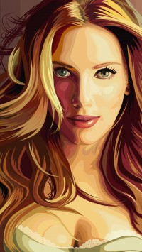 Scarlett Johansson Vector Art