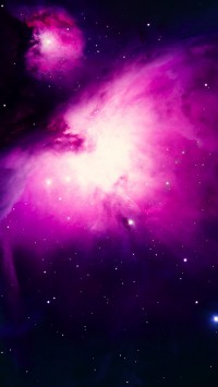 Stars on Purple Space