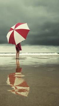 Umbrella Goes To The Beach