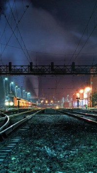 Train Station At Night