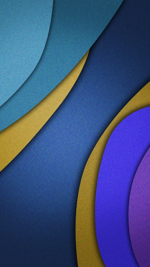 Blue Overlapping Shapes - The iPhone Wallpapers