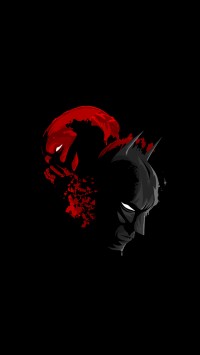 Black Batman and Red Bane
