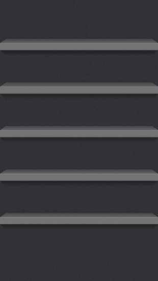 iPhone 5 iOS7 Dark Shelf