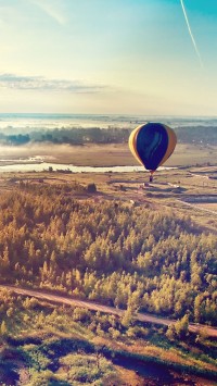 Hot Air Balloon taking off
