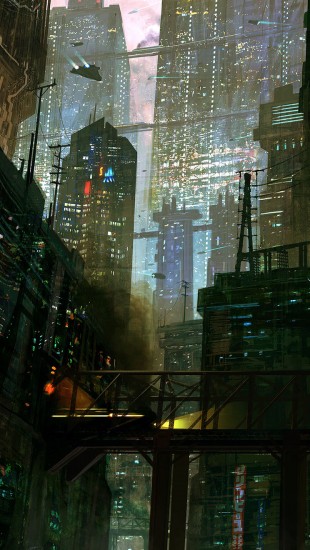 Sci Fi City Scene
