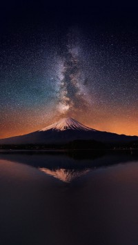 Milky Way On Mount Fuji