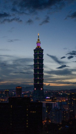 Sunset in Taipei